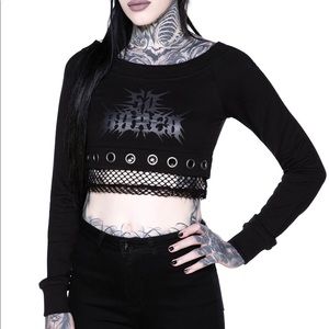 NWT Killstar Nitro Jen Crop Sweatshirt